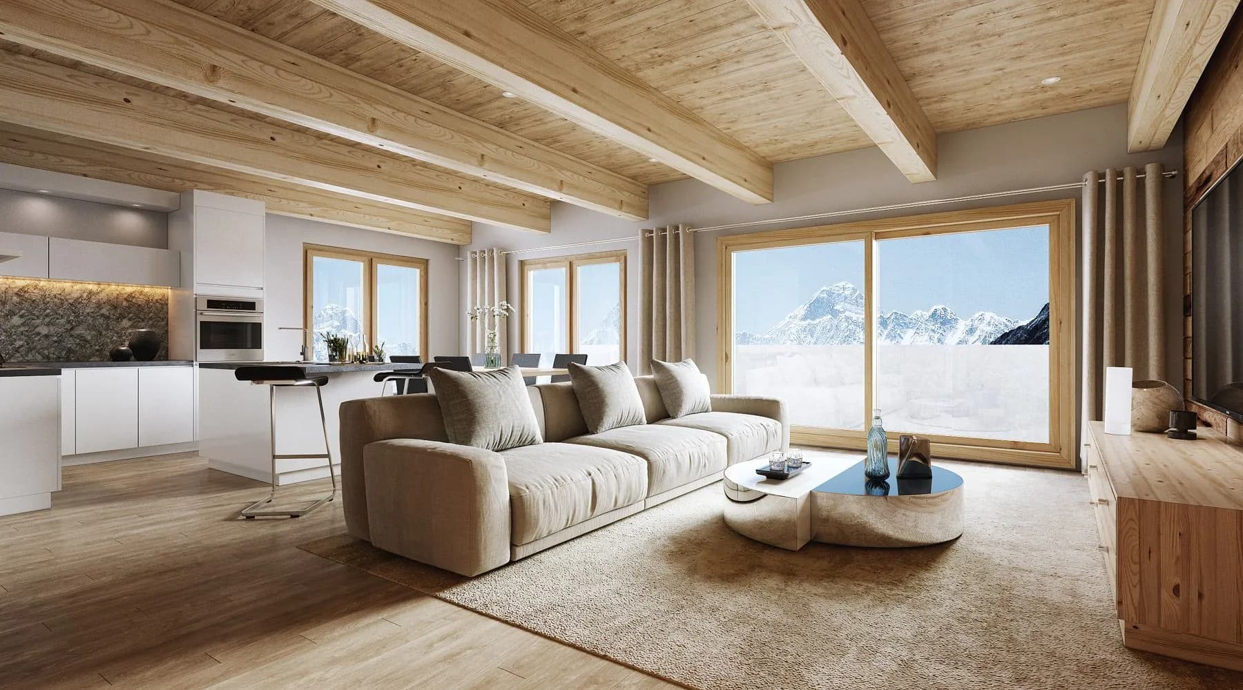 Innenvisualisierung Wohnzimmer